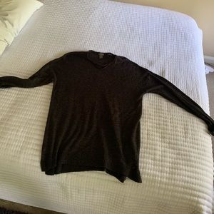 Slightly distressed charcoal sweater